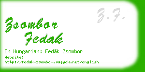 zsombor fedak business card